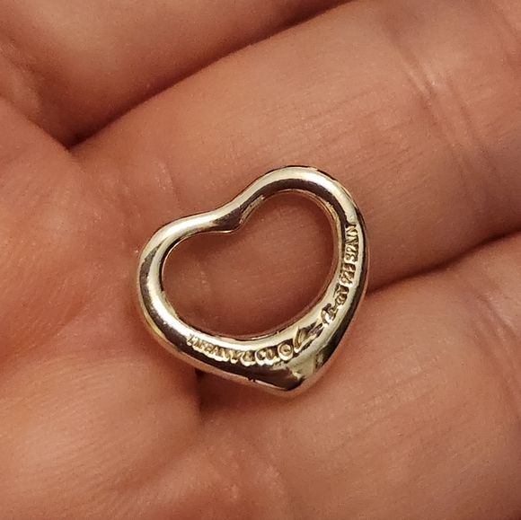 Tiffany & Co. Elsa Peretti Silver 925 Open Heart Pendant - Picture 3 of 6